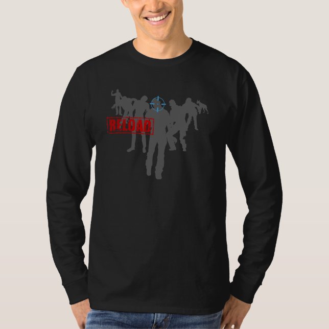 Schießen Sie die Zombies - T-Shirt (Vorderseite)