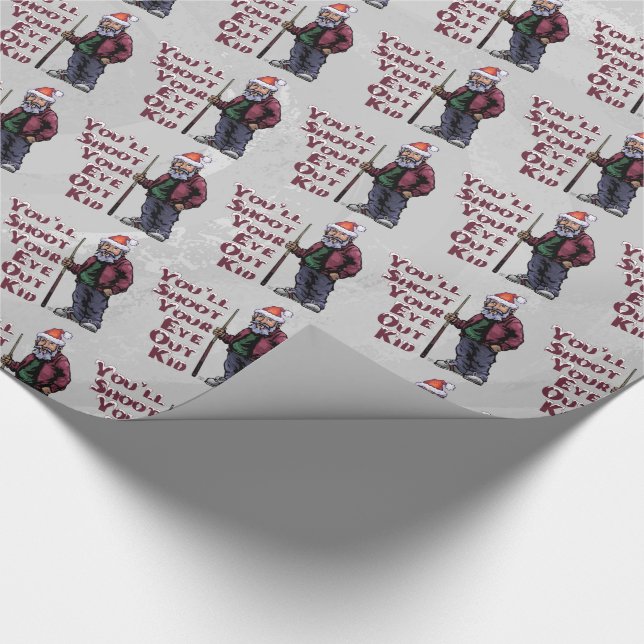 Schießen Sie Ihr Auge heraus Geschenkpapier (Ecke)