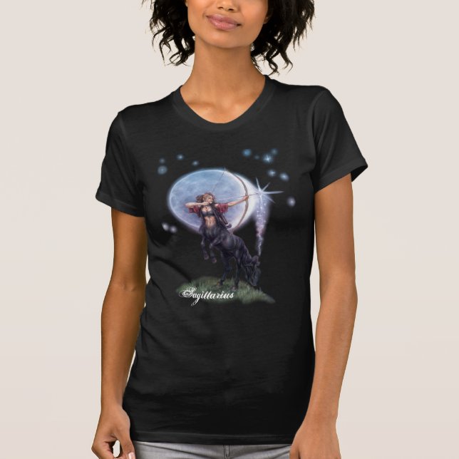 Schießen-Sterne - Schütze - Damen-Shirt T-Shirt (Vorderseite)