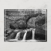 Schiessentumpel Wasserfall Luxemburg Monochrome