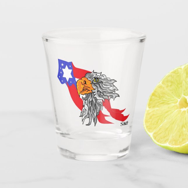 Schießglas : American Bald Eagle Schnapsglas (Vorderseite)