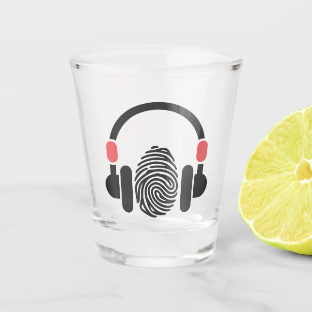 Schießglas - Doppelschleifscheibe Schnapsglas (Vorderseite)