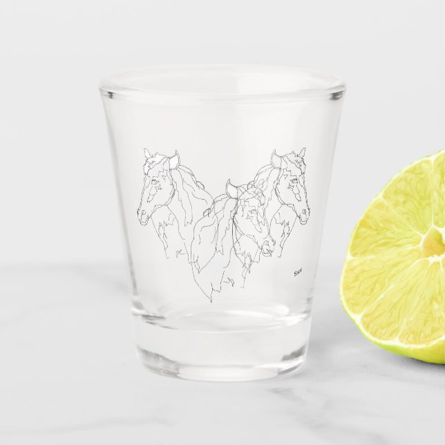 Schießglas : STALLIONEN Schnapsglas (Vorderseite)