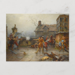 Schießpulver-Grundstück - Letzter Stand im Holbech Postkarte