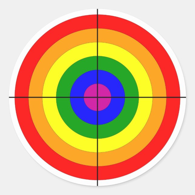 Schießschartenmesser Runder Aufkleber (Vorderseite)