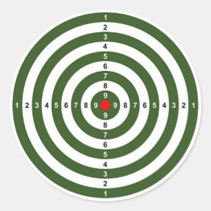 Schießschartenmesser Runder Aufkleber