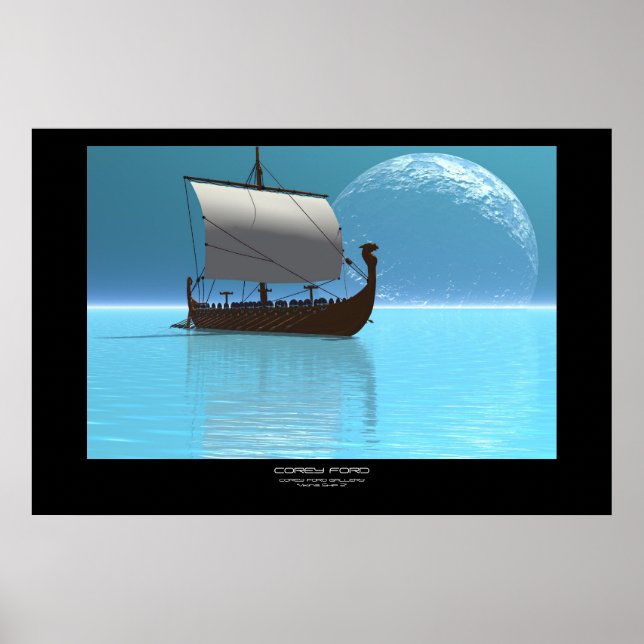 SCHIFF 2 DRUCKEN POSTER (Vorne)