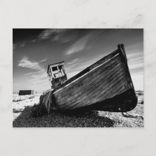 Schiff auf dem Strand von Dungeness Postkarte