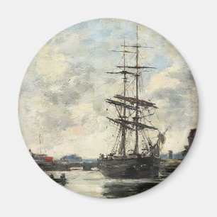 Schiff auf der Touques Eugene Boudin (Französisch, Magnet