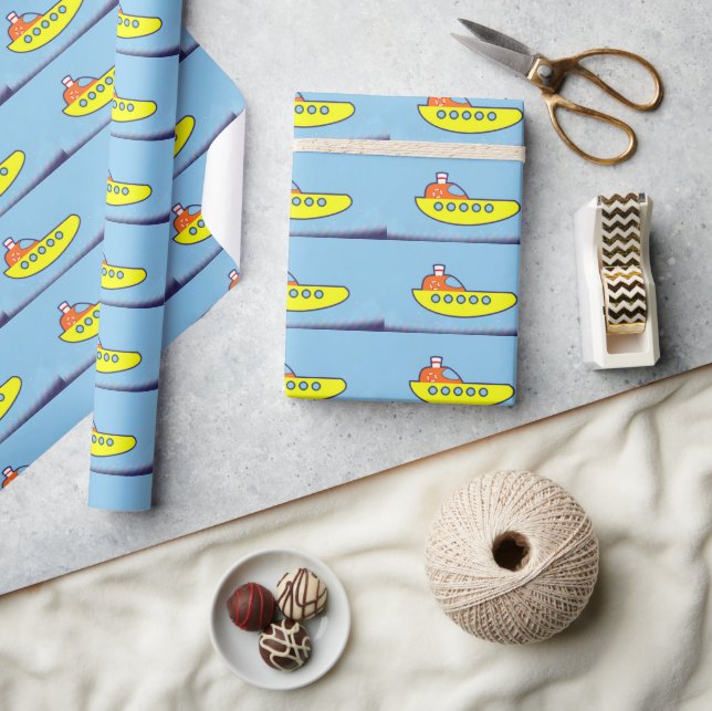 Schiff auf See Geschenkpapier (Kunsthandwerk)
