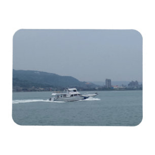 Schiff auf Tamsui Fluss Taiwan 3"x4" Magnet