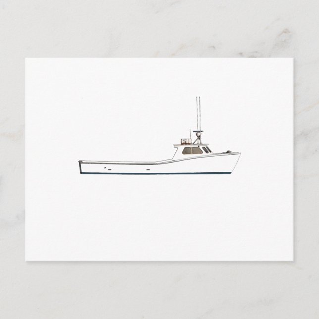 Schiff Chesapeake Bay Deadrise Postkarte (Vorderseite)