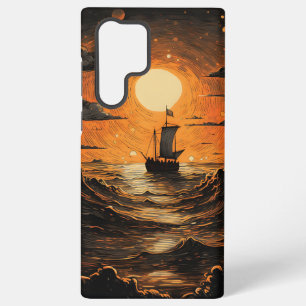 Schiff, das in der Nacht segelt Samsung Galaxy Hülle
