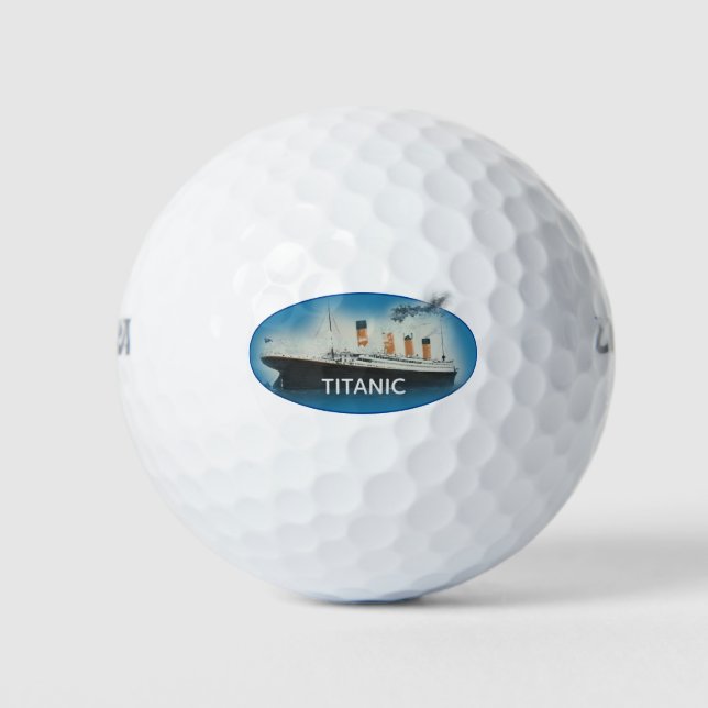 Schiff der White Star Line von Titanic Golfball (Vorderseite)