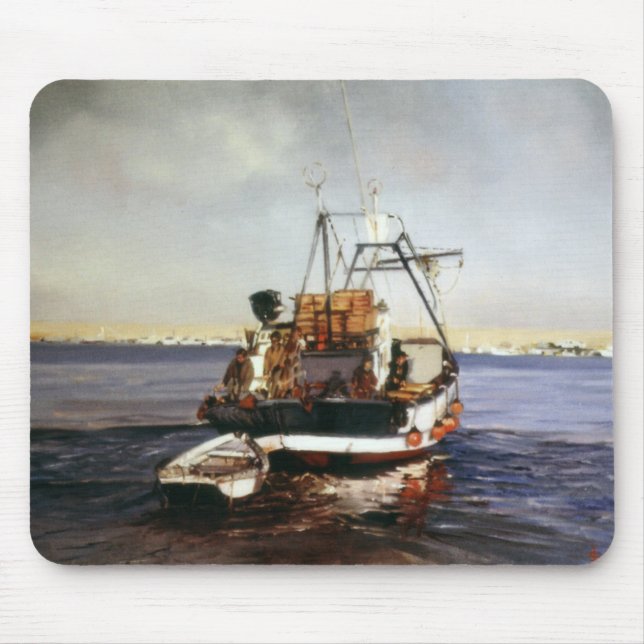 Schiff des Fischfangs/Pesqueiro/Fishing boat Mousepad (Vorne)