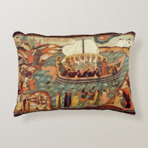 Schiff des Glaubens Icon l Orthodox l Christlich Dekokissen