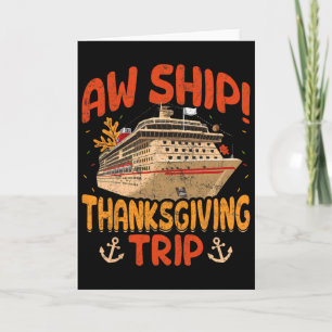 Schiff Erntedankfest Reise Kreuzfahrtschiff Herbst Karte