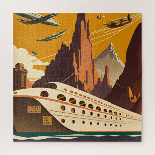 Schiff & Flugzeug Vintage Reisen