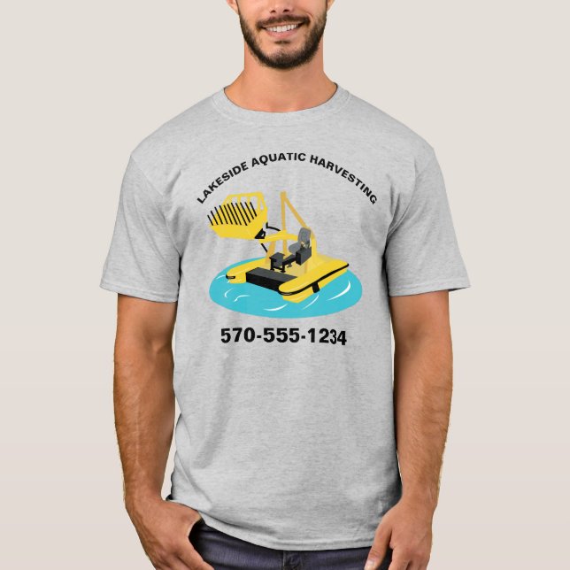 Schiff für Wasserfahrzeuge in Harvester T-Shirt (Vorderseite)