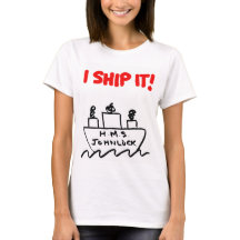 SCHIFF H.M.S. Johnlock I der Frauen ES! T - Shirt
