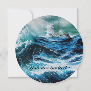 Schiff im Sturm Einladung