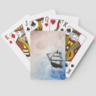 Schiff in den Wolken Mystery Borders Sea Waves Spielkarten