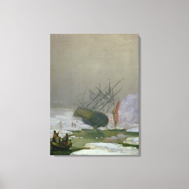 Schiff in der Polaren See, 12. Dezember 1798 Leinwanddruck (Vorderseite)