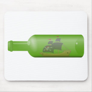 Schiff in einer Flasche Mousepad