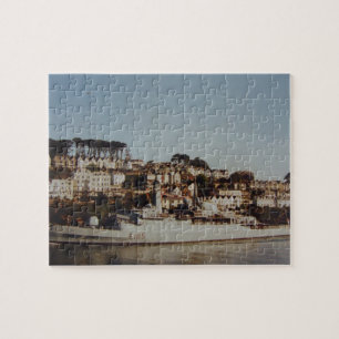 Schiff in Fowey Hafen