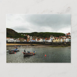 Schiff in Staithes Postkarte