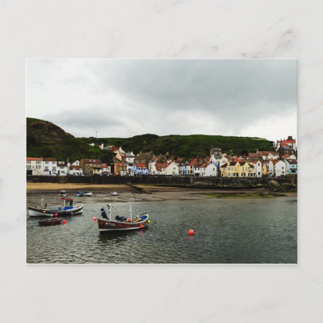 Schiff in Staithes Postkarte (Vorderseite)