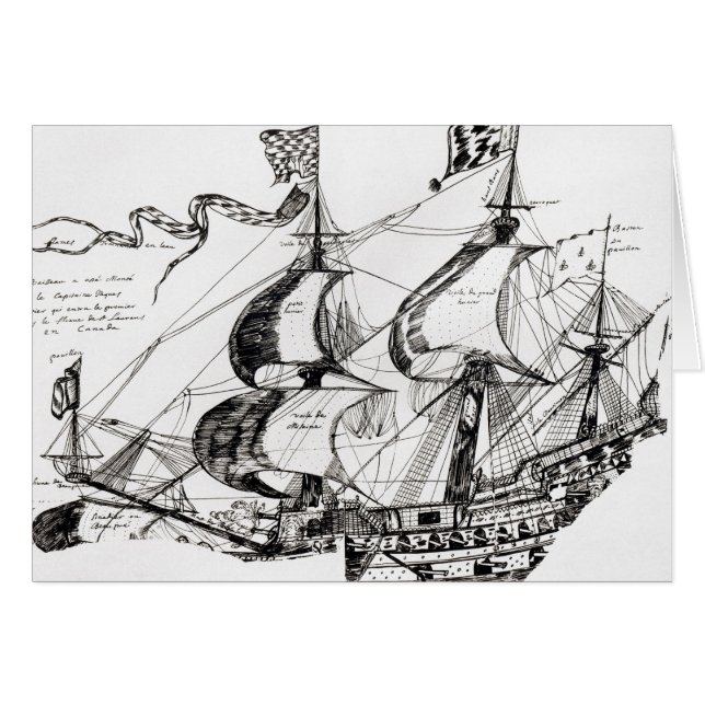 Schiff Jacques Cartiers, 'Rarete Indes (Vorderseite (Horizontal))