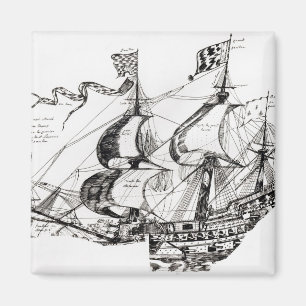 Schiff Jacques Cartiers, 'Rarete Indes Magnet