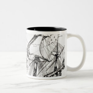 Schiff Jacques Cartiers, 'Rarete Indes Zweifarbige Tasse