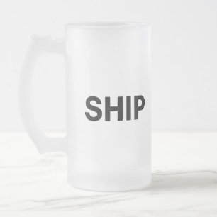 Schiff Mattglas Bierglas