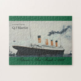 Schiff mit Vintagem Titanic