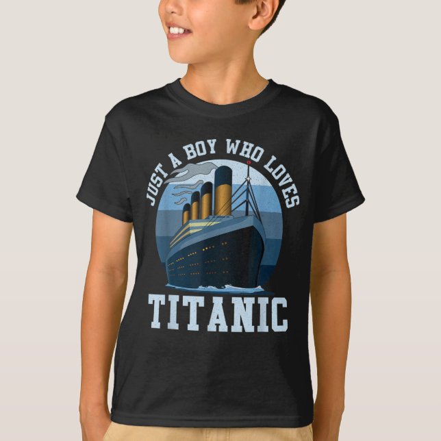 Schiff nur ein Junge, der Lieben Boat Boy T-Shirt (Vorderseite)