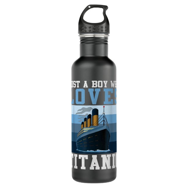 Schiff nur ein Junge, der Titanic Boat Titanic Boy Edelstahlflasche (Vorderseite)