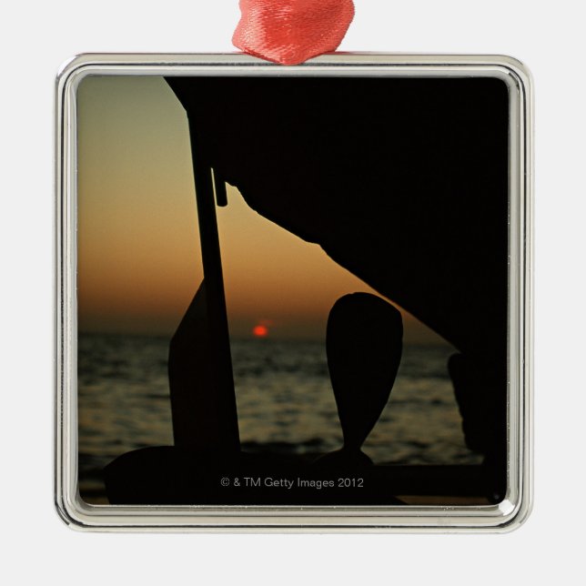 Schiff Ornament Aus Metall (Vorne)