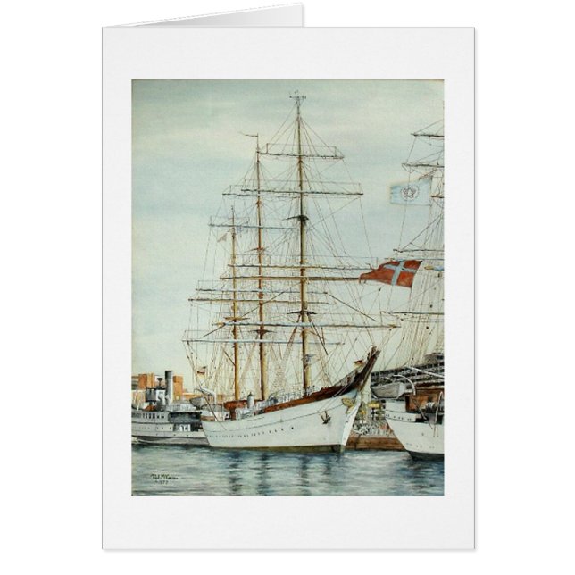 Schiff Pauls McGehee hohe "Gorch Fock" Karte (Vorne)