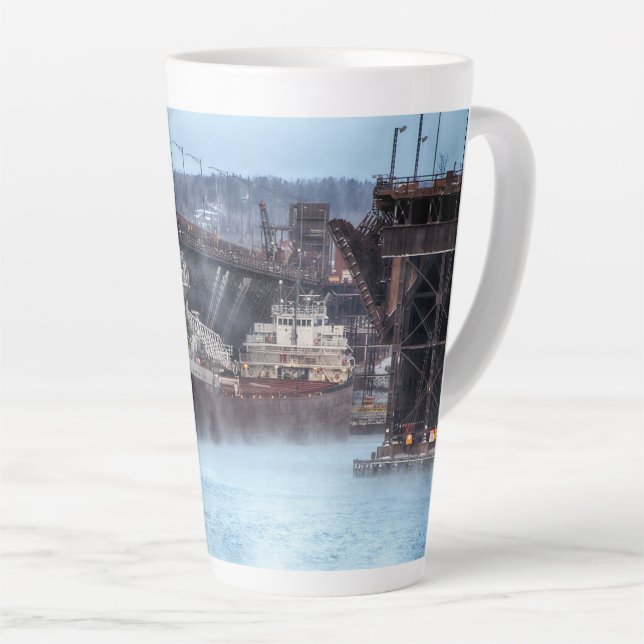 Schiff Philip R Clarke Zwei Häfen Minnesota Milchtasse (Rechte Ecke)