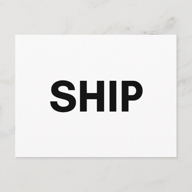 Schiff Postkarte (Vorderseite)