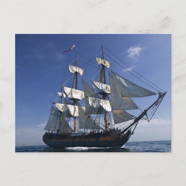 Schiff Postkarte (Vorderseite)