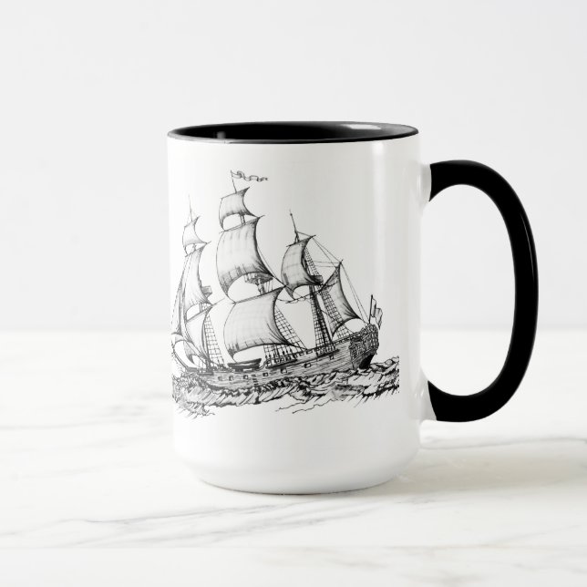 Schiff Tasse (Rechts)