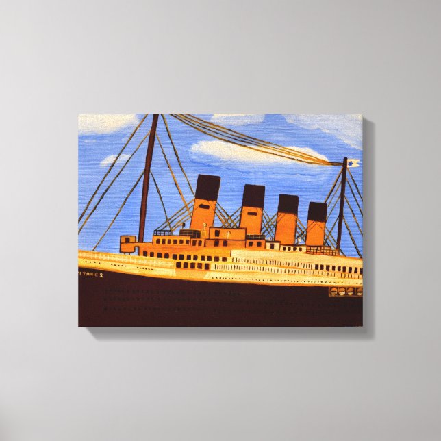 Schiff Titanic  Leinwanddruck (Vorderseite)
