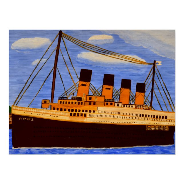 Schiff Titanic  Poster (Vorderseite)