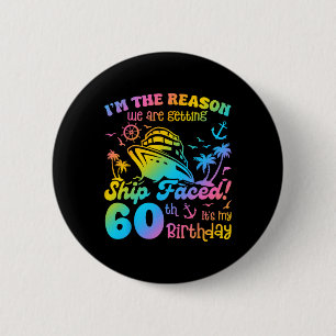 Schiff trifft auf Meinen 60. Geburtstag Kreuzfahrt Button