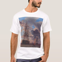 Schiff und eine Fregatte vor Anker