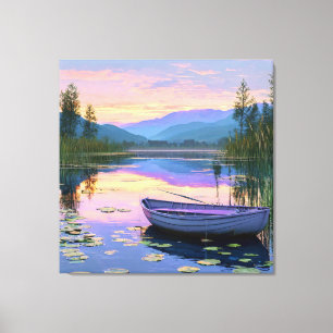 Schiff und See Leinwanddruck