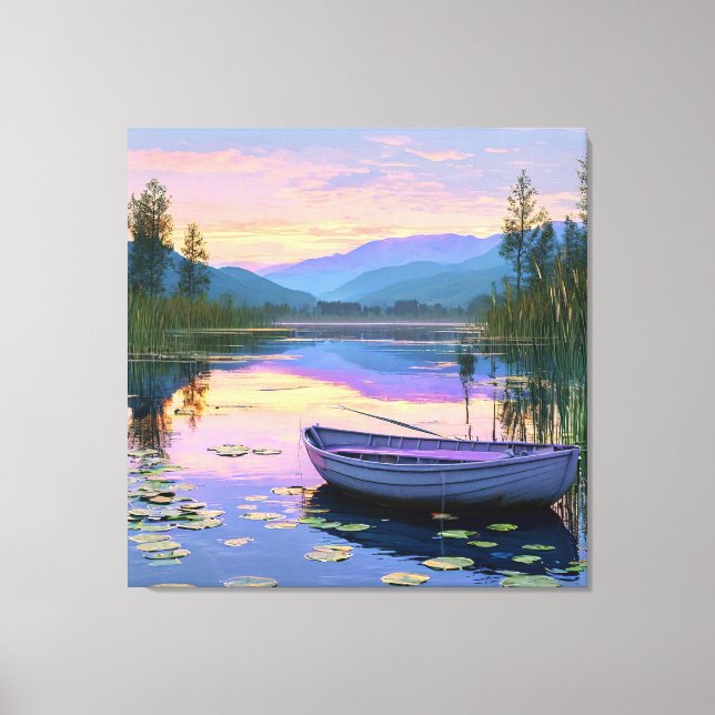 Schiff und See Leinwanddruck (Vorderseite)